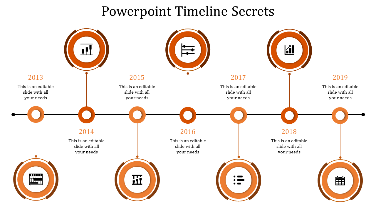 Elegant PowerPoint Timeline Template and Google Slides Themes